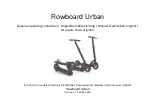 SoFlow Flowboard Urban Genuine Operating Instruction preview