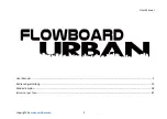 Preview for 3 page of SoFlow Flowboard Urban Genuine Operating Instruction