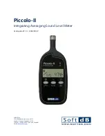 Soft dB Piccolo-II User Manual preview