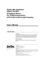 Предварительный просмотр 1 страницы SofTec Microsystems IDB-ST7FLITE2 User