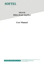 Preview for 1 page of Softel MLE-02 User Manual