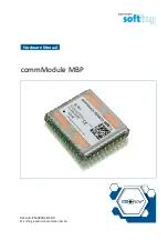 Предварительный просмотр 1 страницы Softing Data Flow commModule MBP Hardware Manual