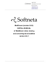 Предварительный просмотр 1 страницы Softneta MedDream Install Manual