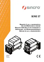 Preview for 1 page of Soga sincro ET Series Use And Maintenance Manual