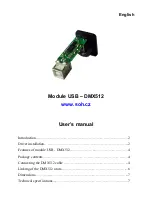 Предварительный просмотр 1 страницы Soh USB-DMX512 User Manual