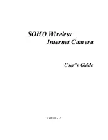 Soho SOHO Wireless Internet Camera User Manual предпросмотр