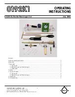 Preview for 1 page of Soilmoisture 0192K1 Operating Instructions Manual