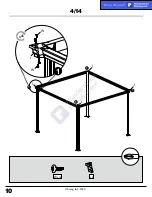 Preview for 10 page of Sojag 10x10 Sumatra Promo Assembly Manual