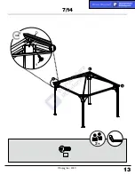 Preview for 13 page of Sojag 10x10 Sumatra Promo Assembly Manual