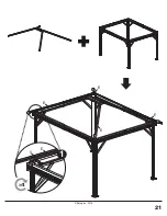 Предварительный просмотр 21 страницы Sojag 500-6153675 Assembly Manual