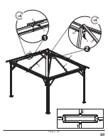 Предварительный просмотр 23 страницы Sojag 500-6153675 Assembly Manual