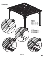 Предварительный просмотр 33 страницы Sojag 500-6153675 Assembly Manual