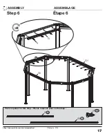 Предварительный просмотр 17 страницы Sojag 500-6159233 Assembly Instructions Manual