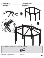 Предварительный просмотр 21 страницы Sojag 500-6159233 Assembly Instructions Manual