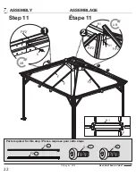 Preview for 22 page of Sojag 500-6159684 Assembly Manual