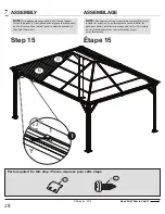 Preview for 28 page of Sojag 500-6159684 Assembly Manual