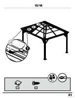 Предварительный просмотр 21 страницы Sojag 500-8163308 Assembly Manual