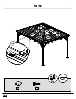 Предварительный просмотр 22 страницы Sojag 500-8163308 Assembly Manual