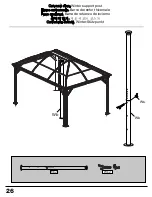 Предварительный просмотр 26 страницы Sojag 500-9163285 Assembly Manual