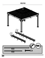 Предварительный просмотр 20 страницы Sojag 500-9166804 Assembly Manual