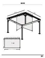 Предварительный просмотр 21 страницы Sojag 500-9166804 Assembly Manual