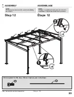 Preview for 23 page of Sojag 999-6158755 Assembly Manual