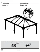 Preview for 26 page of Sojag Four Seasons 500-6160222 Assembly Manual