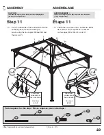 Предварительный просмотр 23 страницы Sojag Four Seasons 999-6158717 Assembly Manual