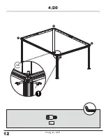 Предварительный просмотр 12 страницы Sojag Messina 12x16 Assembly Manual