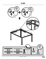 Предварительный просмотр 13 страницы Sojag Messina 12x16 Assembly Manual