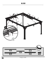 Предварительный просмотр 16 страницы Sojag Messina 12x16 Assembly Manual