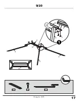 Предварительный просмотр 17 страницы Sojag Messina 12x16 Assembly Manual