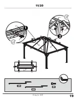 Предварительный просмотр 19 страницы Sojag Messina 12x16 Assembly Manual