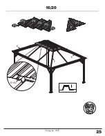 Предварительный просмотр 25 страницы Sojag Messina 12x16 Assembly Manual