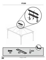 Предварительный просмотр 26 страницы Sojag Messina 12x16 Assembly Manual