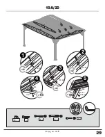 Предварительный просмотр 29 страницы Sojag Messina 12x16 Assembly Manual