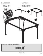 Preview for 21 page of Sojag Moreno Assembly Manual