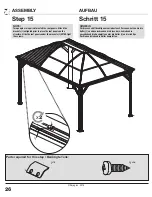 Preview for 26 page of Sojag Moreno Assembly Manual