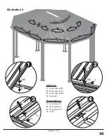 Preview for 33 page of Sojag Octogonal Sunshelter 12x15 Assembly Manual