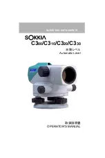 Sokkia C300 Operator'S Manual preview