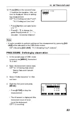 Preview for 91 page of Sokkia CX-52 Operator'S Manual