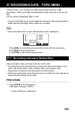 Preview for 201 page of Sokkia CX-52 Operator'S Manual