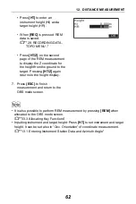 Preview for 70 page of Sokkia CX-62 Operator'S Manual