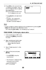 Preview for 107 page of Sokkia CX-62 Operator'S Manual