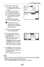 Preview for 120 page of Sokkia CX-62 Operator'S Manual