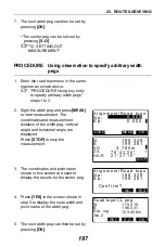 Preview for 205 page of Sokkia CX-62 Operator'S Manual