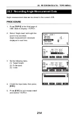 Preview for 222 page of Sokkia CX-62 Operator'S Manual