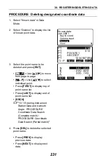 Preview for 239 page of Sokkia CX-62 Operator'S Manual