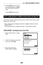 Preview for 253 page of Sokkia CX-62 Operator'S Manual