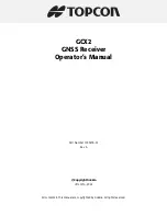 Preview for 2 page of Sokkia GCX2 Operating Manual